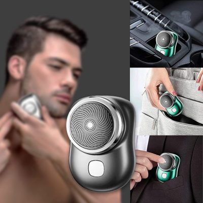 Mini barbeador elétrico portátil - Recarregável por USB, para todo o corpo | RAZOMATIC