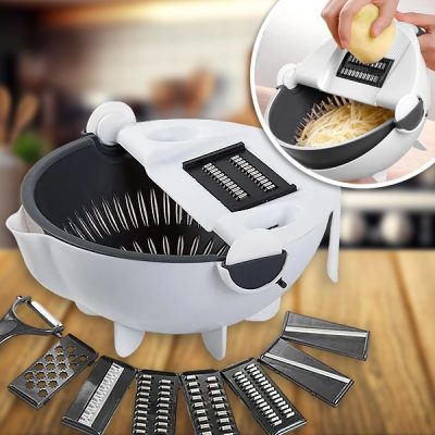 Cortador de Legumes 9 em 1 com Coador | SORTEX