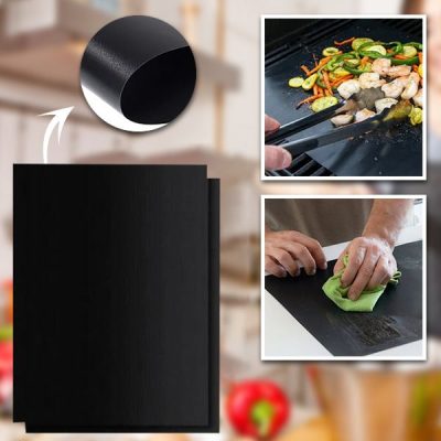 Tapetes antiaderentes reutilizáveis para grelhar (2 unidades) | GRILL